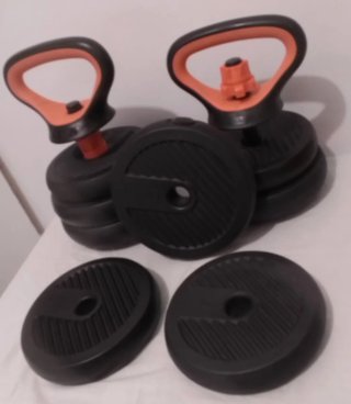 Mancuernas ajustables con discos