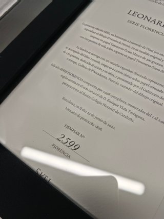 LEONARDO 500 - SKEL - El hombre de Vitruvio, serie florencia, serie limitada nº 2599 de 2998