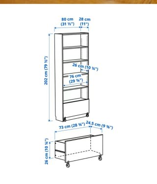 Estantería Billy Ikea con cajón