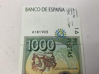 objetos insolitos 1000 pesetas banco de españa