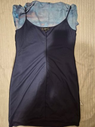 Vestido formal tipo bata