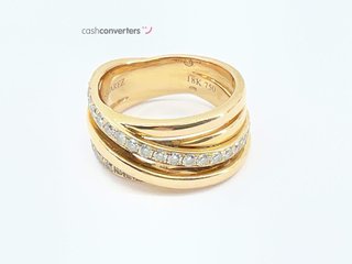sortija oro 18k con piedra con diamante t. 8 (15,28 mm)