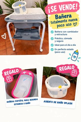 Bañera para bebe con regalo