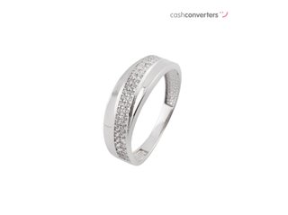 anillo oro 18k con piedra con circonita