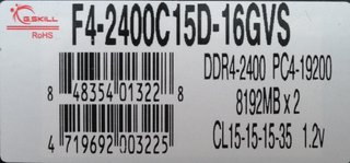 16GB Memoria RAM G.Skill Ripjaws V (2x8GB) DDR4