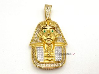 colgante oro 18k con circonita