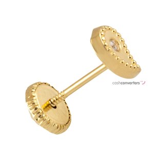 pendientes oro 18k con piedra