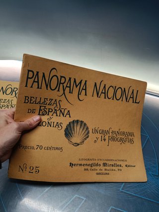 lote de 21 revistas, PANORAMA NACIONAL. BELLEZAS DE ESPAÑA Y SUS COLONIAS. LITOGRAFIA Barcelona