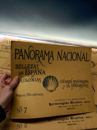 lote de 21 revistas, PANORAMA NACIONAL. BELLEZAS DE ESPAÑA Y SUS COLONIAS. LITOGRAFIA Barcelona