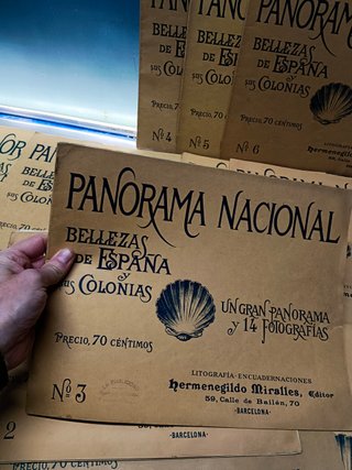 lote de 21 revistas, PANORAMA NACIONAL. BELLEZAS DE ESPAÑA Y SUS COLONIAS. LITOGRAFIA Barcelona