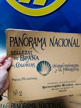 lote de 21 revistas, PANORAMA NACIONAL. BELLEZAS DE ESPAÑA Y SUS COLONIAS. LITOGRAFIA Barcelona