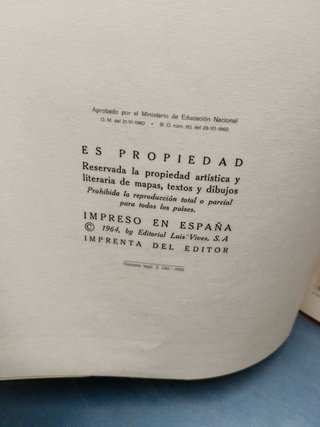 atlas universal, edelvives , 1964, buen estado