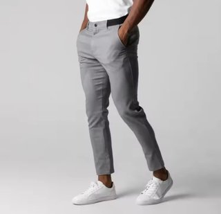 Pantalón Chino Gris Talla S Nuevo