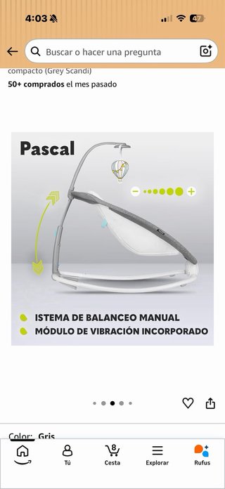 Hamaca Mecedora Lionelo