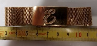Pulsera oro 18kt + 18 brillantes y peso 46gr Omega