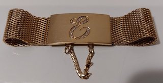 Pulsera oro 18kt + 18 brillantes y peso 46gr Omega