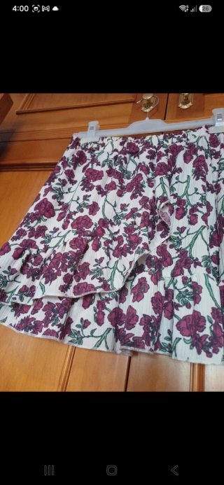 Falda estampada flores