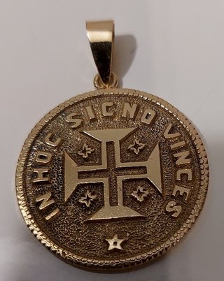 Moneda colgante antigua oro 18k peso 12,7gr d 1930