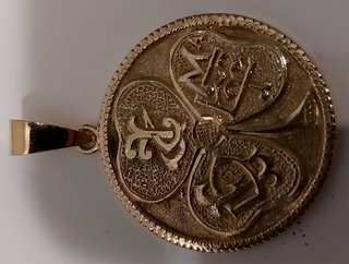 Moneda colgante antigua oro 18k peso 12,7gr d 1930