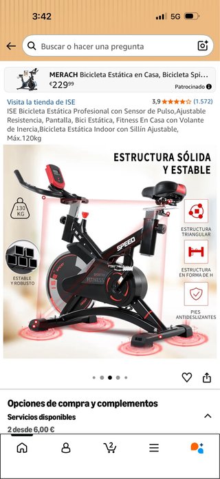 Bicicleta de Spinning MERACH Profesional
