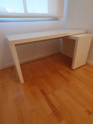 Escritorio Extensible IKEA Blanco