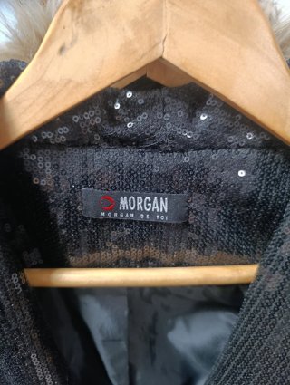 Chaqueta de Lentejuelas Negra Morgan