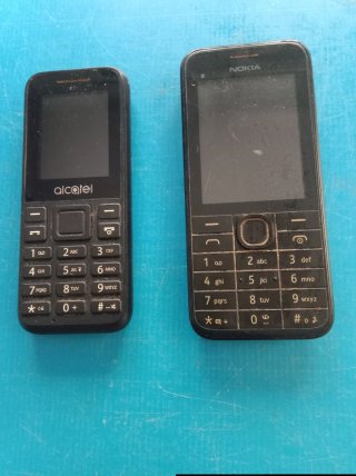 Lote 2 Móviles Nokia y Alcatel Negros