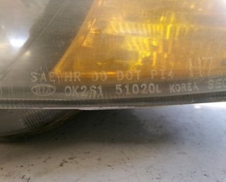 Faro izquierdo kia 0k2s151020l shuma 1.6 g 119220