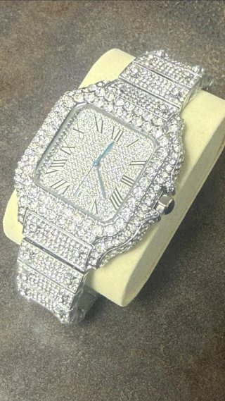 Reloj MOD Mecánico Automático Santos Moissanita
