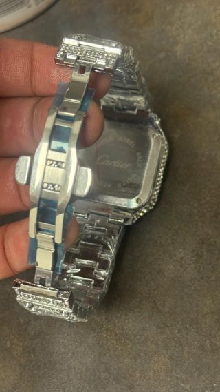 Reloj MOD Mecánico Automático Santos Moissanita