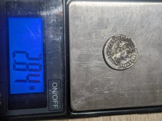 Moneda Romana Denario Forrado - Tiberio