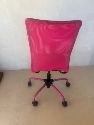 Silla giratoria Ikea rosa