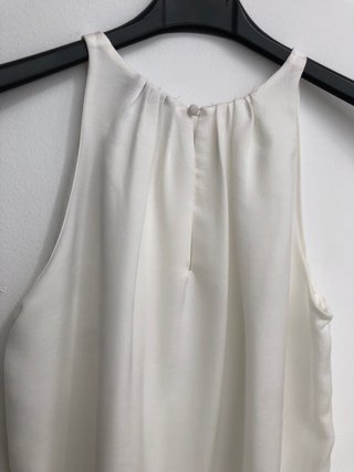 Blusa sin mangas blanca