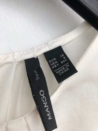 Blusa sin mangas blanca