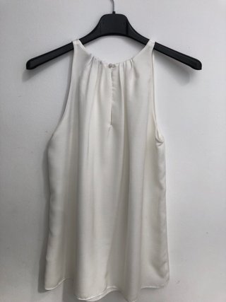 Blusa sin mangas blanca