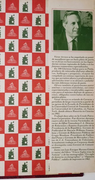 Libro, 100 Gloriosas salsas para sus pastas. 1959