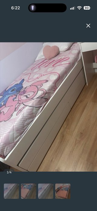 Cama nido infantil con cajones nueva
