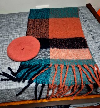 Conjunto de otoño/invierno: Boina y Bufanda