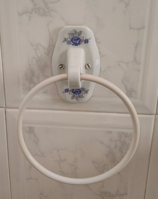 Set Accesorios Baño Cerámica Floral