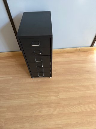 Cajonera Metálica Negra de 6 Cajones