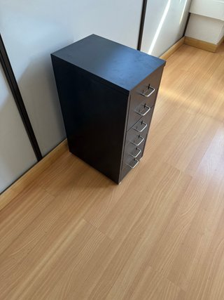 Cajonera Metálica Negra de 6 Cajones