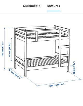 Litera de madera MYDAL Ikea