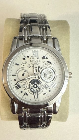 Reloj Oruss Acero Esfera Blanca