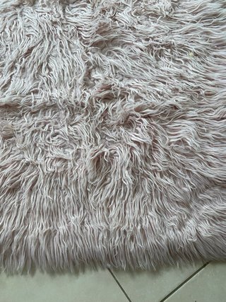 Alfombra de Pelo Largo Rosa