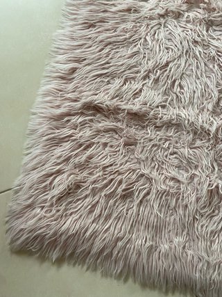 Alfombra de Pelo Largo Rosa