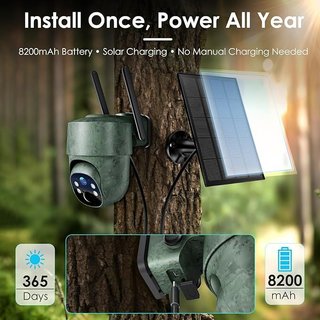 WOLFANG WT06 Cámara Caza Solar 4G 8200mAh 2.5K
