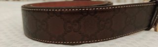 Cinturón Gucci Marrón con Logo