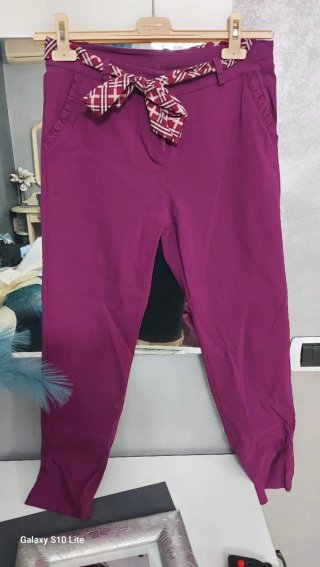 Pantaloni donna viola