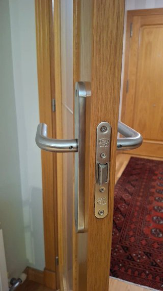 Puertas Roble Natural con Cristal