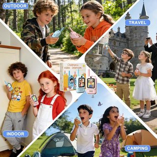 ALAFLY Walkie Talkies Niños video 2 camara 2pack